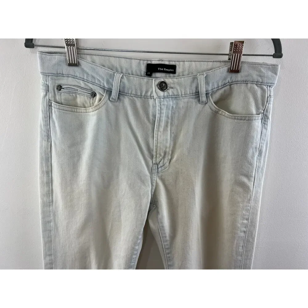 The Kooples White HP436 Fit Skinny Jeans Stretch Cotton Mid-Rise Women's Size 29